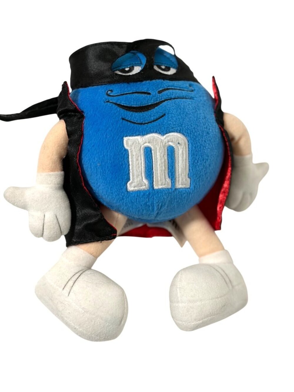 Galerie PLush M & M BLue Zorro Stuffed ANimal Doll Toy 8.5 in Tall Cape & Mask